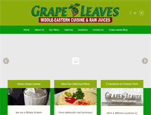 Tablet Screenshot of grapeleavesrestaurant.com